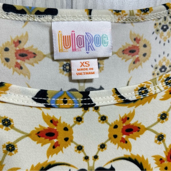 LuLaRoe Irma Multi Colored Blouse Size XS NWT - Picture 2 of 9